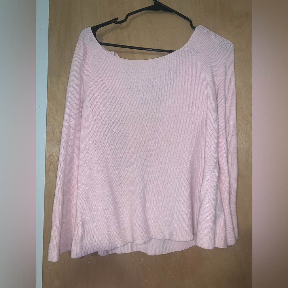 Womens baby pink LOFT sweater